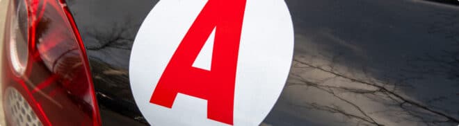 Disque A du jeune conducteur : quelle réglementation ?